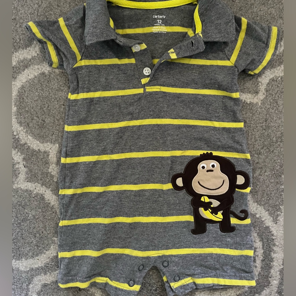 3/$12 Carter’s Monkey Jumpsuit
